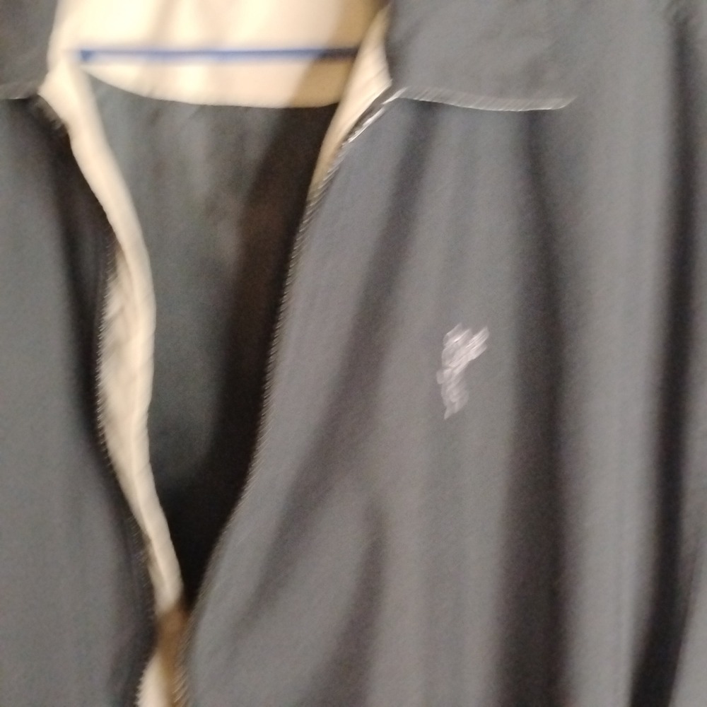 Ashworth Windbreaker Jacket Men Large Navy Blue Golf Full Zip Weather Systems - Picture 6 of 8